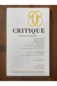 Critique N°696 Mai 2005, Présence de Foucault