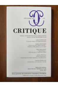 Critique N°679 Décembre 2003