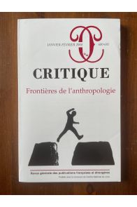 Critique N°680-681 Janvier-Février 2004, Frontières de l'anthropologie
