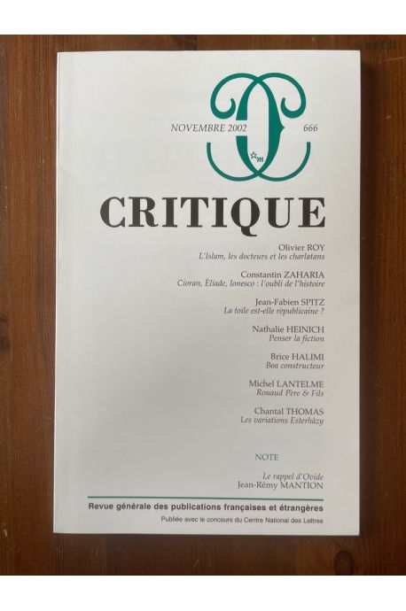 Critique N°666 Novembre 2002