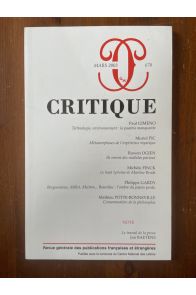 Critique N°670 Mars 2003