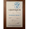 Critique N°661-662 Juin-Juillet 2002, Sciences dures ?