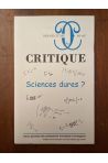 Critique N°661-662 Juin-Juillet 2002, Sciences dures ?