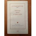 Interpréter. Hommage amical à Claude Geffré. Etudes réunies par Jean-Pierre Jossua Nicolas-jean Sed