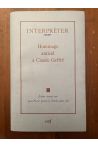 Interpréter. Hommage amical à Claude Geffré. Etudes réunies par Jean-Pierre Jossua Nicolas-jean Sed