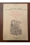 Inventaire sommaire des archives de la guerre 1914-1918