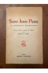 Saint-John Perse et quelques devanciers, Etudes sur le poème en prose