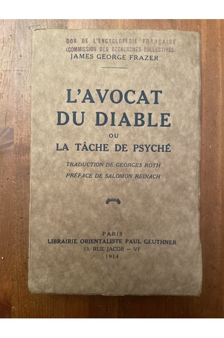 L'avocat du diable ou la tâche de Psyché