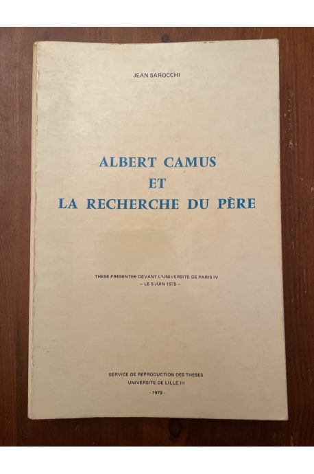 Albert Camus et la recherche du père