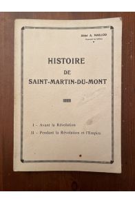 Histoire de Saint-Martin-du-Mont