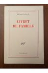 Livret de famille, avec Envoi de Patrick Modiano