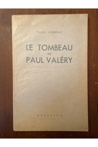 Tombeau de Paul Valéry, EO avec envoi de l'auteur