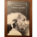 Ultimes paroles, entretiens avec Lakshmi Prasad