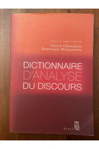 Dictionnaire d'analyse du discours
